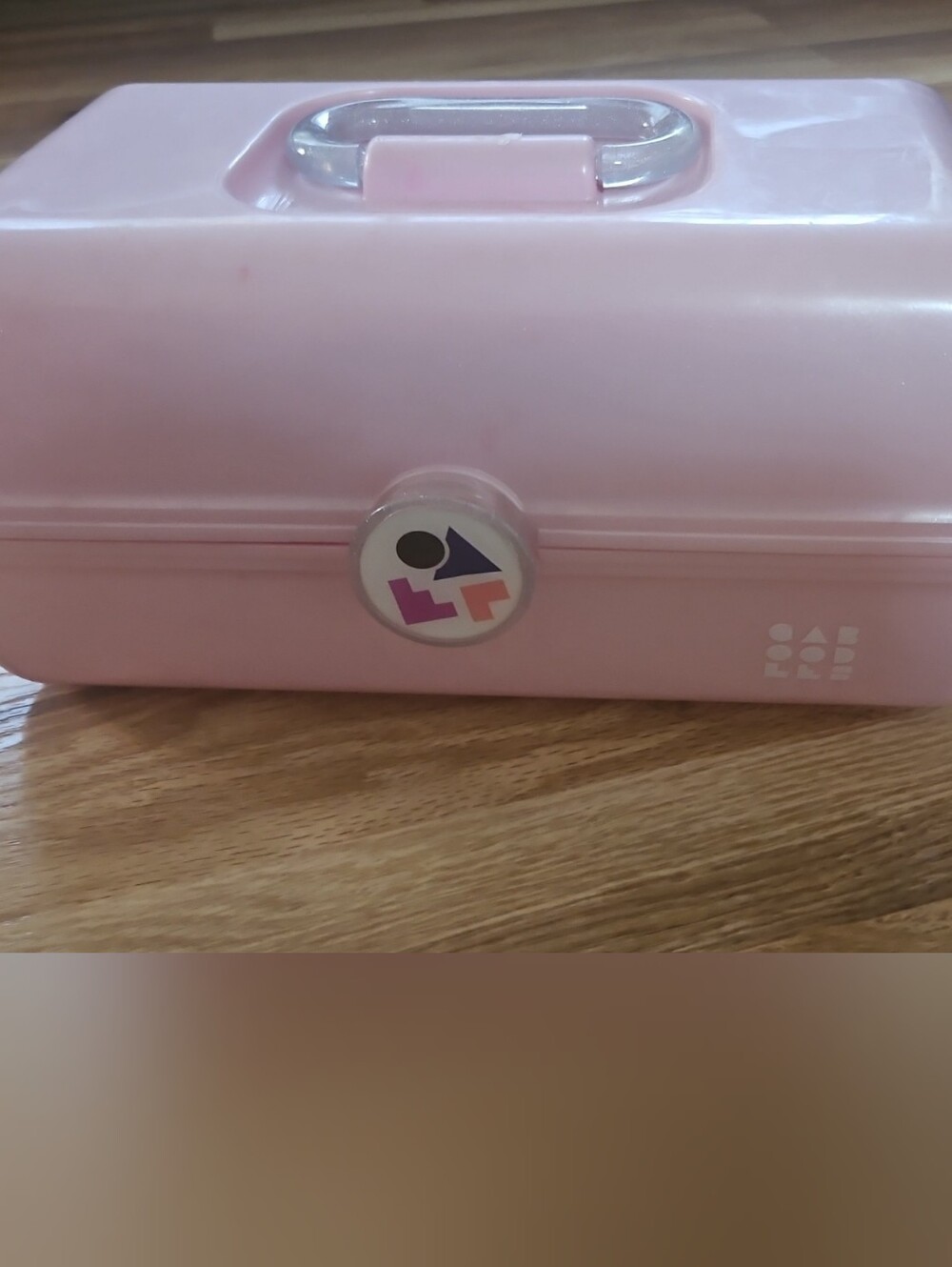Pink Retro Cosmetic Caboodlea Case with Drawers And Mirror